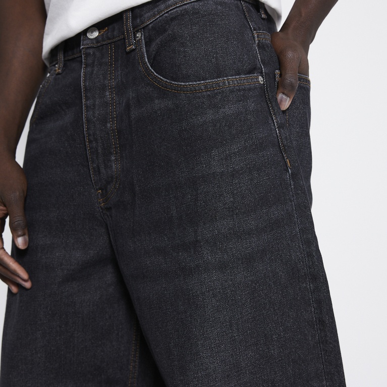 Baggy wide jeans "Giant" Black Used